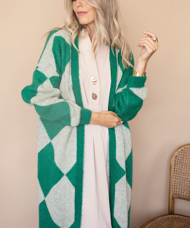 All Square Long Green - Vest