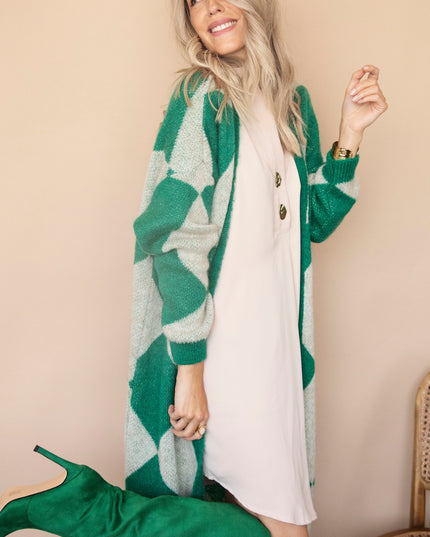 All Square Long Green - Vest