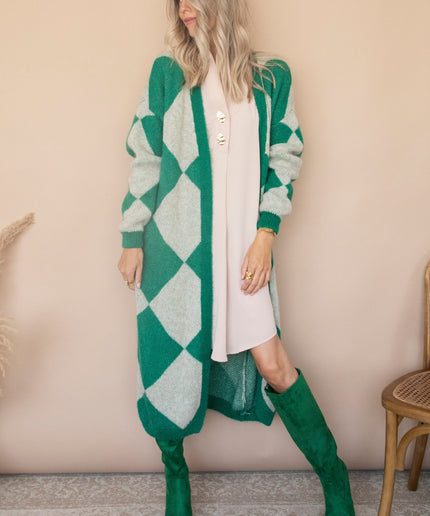 All Square Long Green - Vest