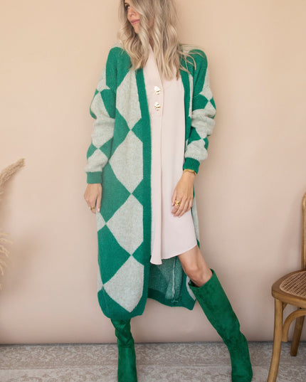 All Square Long Green - Vest
