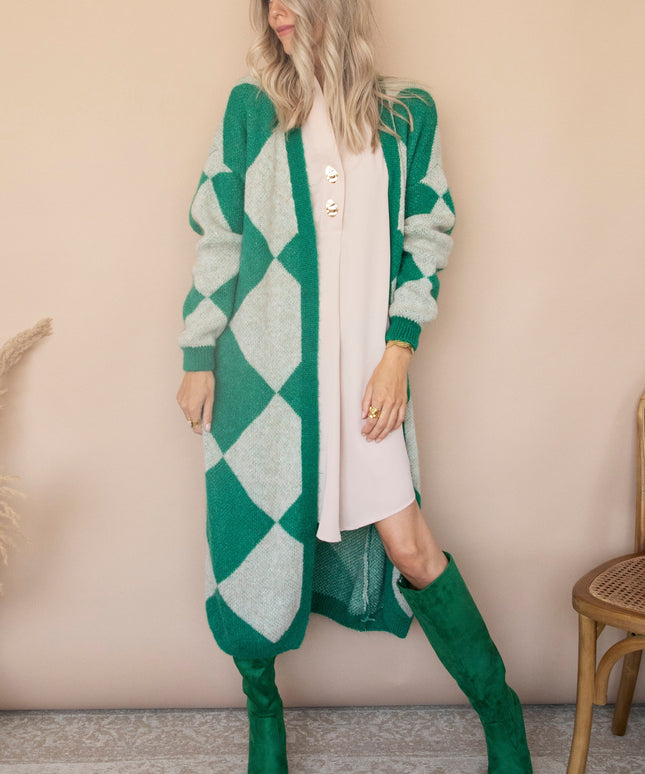 All Square Long Green - Vest