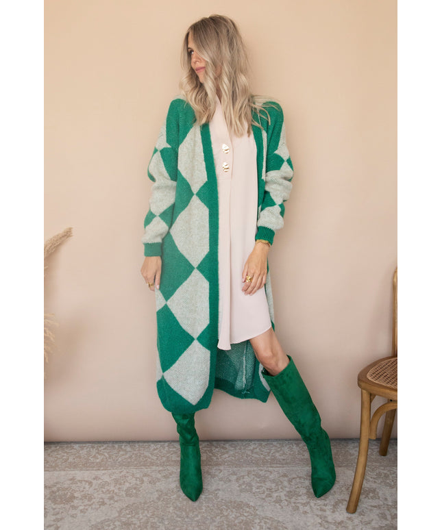 All Square Long Green - Vest
