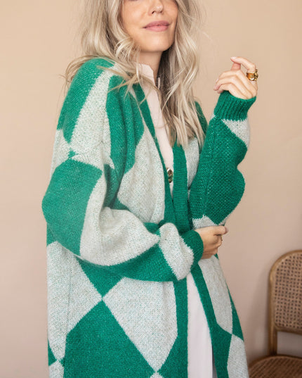 All Square Long Green - Vest