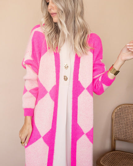 All Square Long Fuchsia - Vest