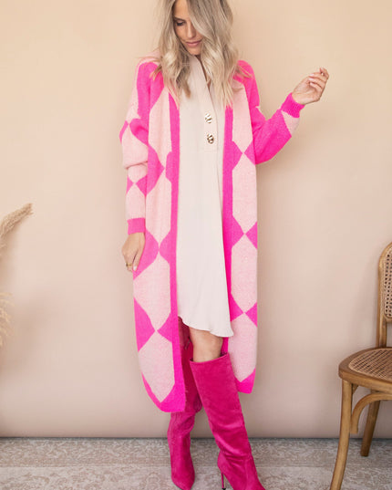 All Square Long Fuchsia - Vest