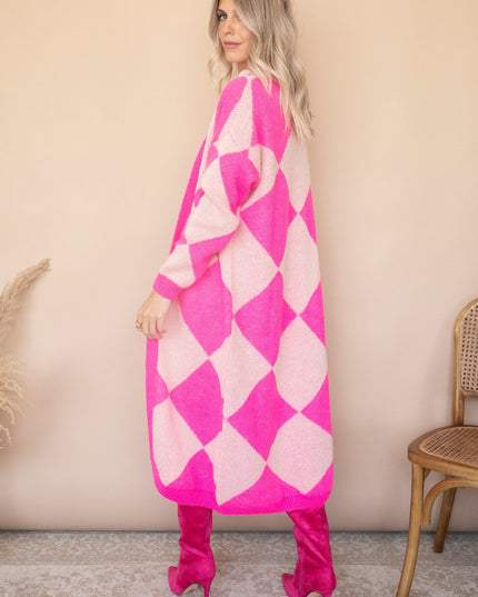 All Square Long Fuchsia - Vest