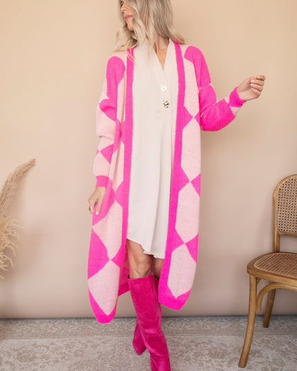 All Square Long Fuchsia - Vest