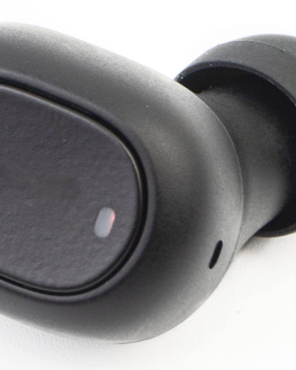 Wireless black earphones