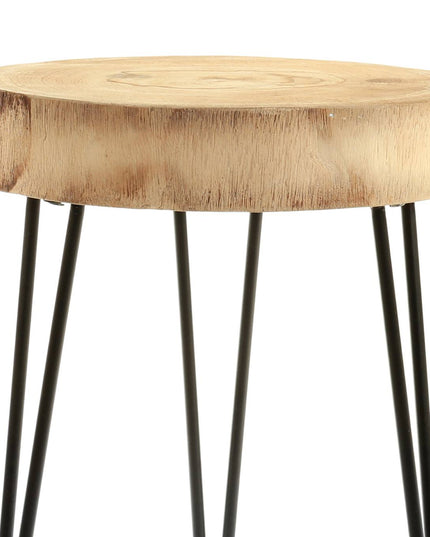 Side table Elle Round wood
