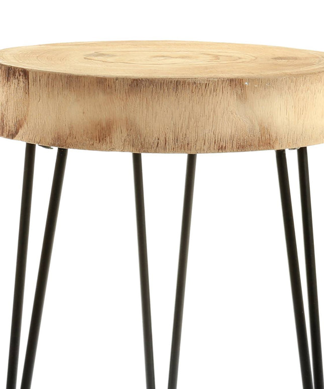 Side table Elle Round wood