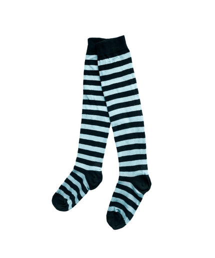 Blue striped socking