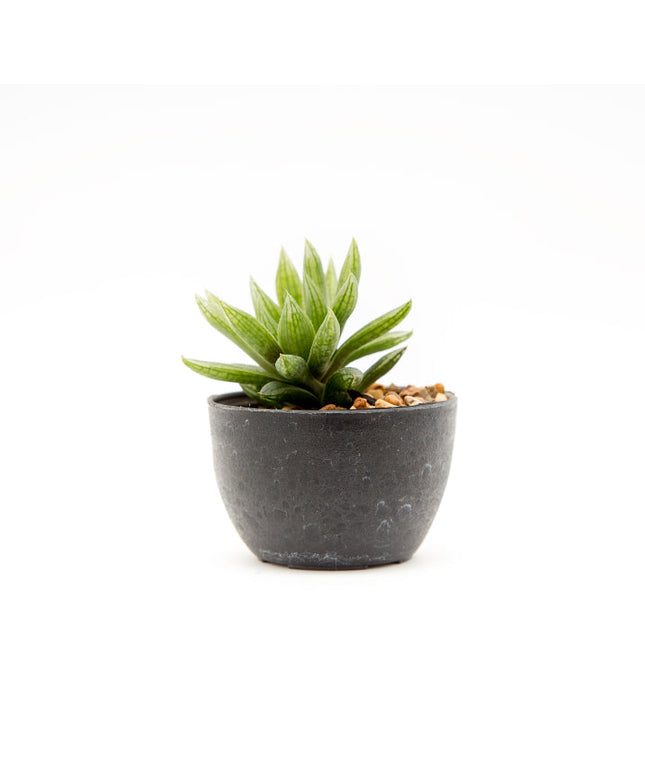 Pot with artificial plant