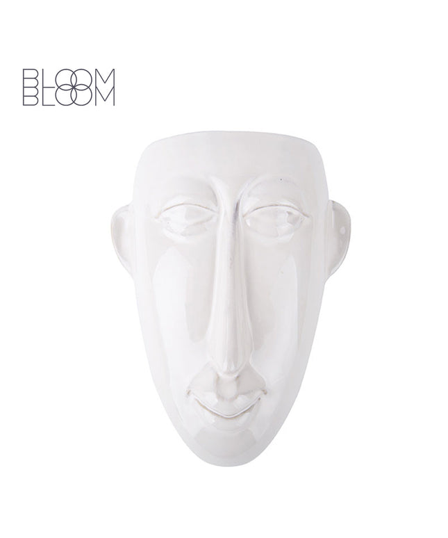 Face vase white - Wall plant - Present Time