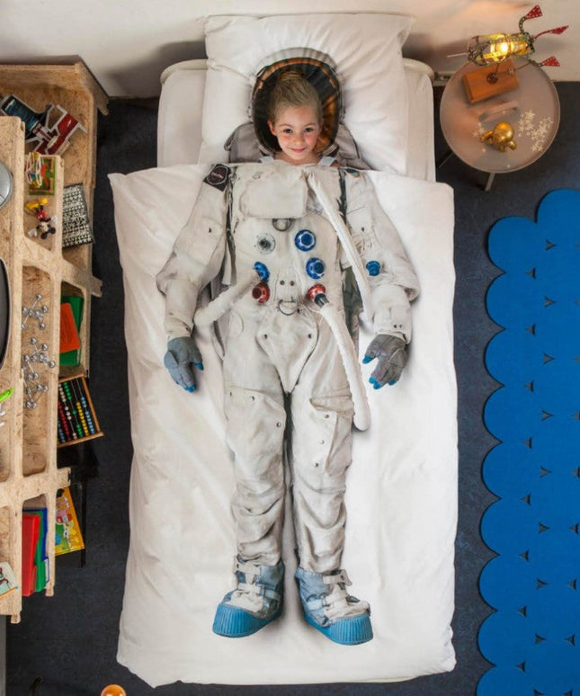 SNURK Astronaut duvet cover White Astro