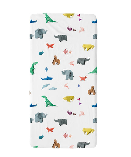 SNURK Baby fitted sheet Paper Zoo
