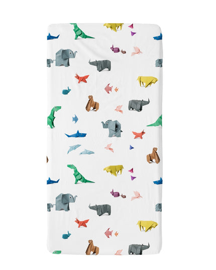 SNURK Baby fitted sheet Paper Zoo
