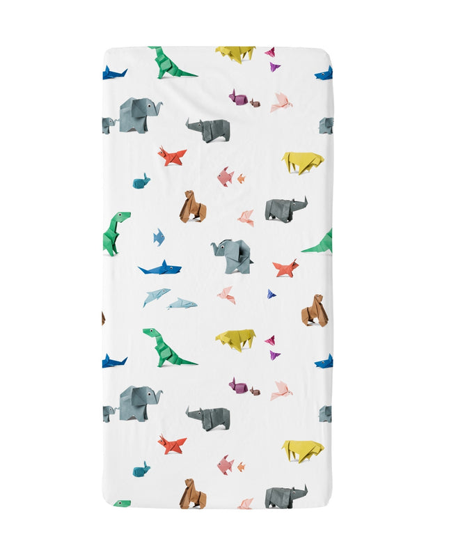 SNURK Baby fitted sheet Paper Zoo