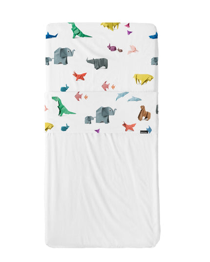 SNURK Baby fitted sheet Paper Zoo