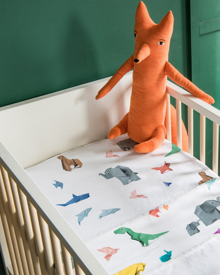 SNURK Baby fitted sheet Paper Zoo