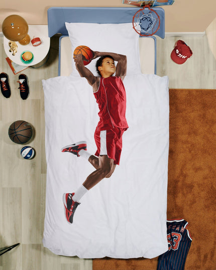 SNURK Basketball Star Red duvet cover