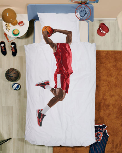 SNURK Basketball Star Red duvet cover