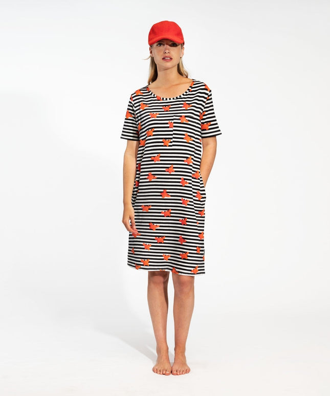 SNURK Clay Crab T-shirt Dress Women