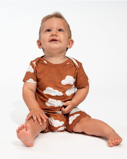 SNURK Cloud 9 Rusty Brown Playsuit Babies