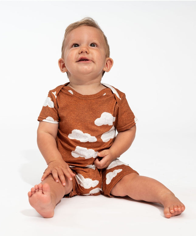 SNURK Cloud 9 Rusty Brown Playsuit Babies