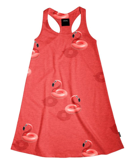 SNURK Floating Flamingo Tank Dress Kids