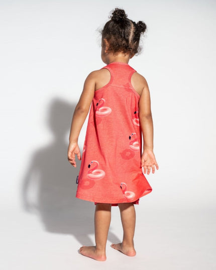 SNURK Floating Flamingo Tank Dress Kids