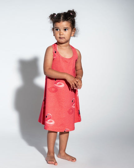 SNURK Floating Flamingo Tank Dress Kids