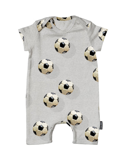 SNURK Fussball Grey Playsuit Babies