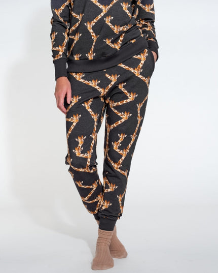 SNURK Giraffe Black Pants Women