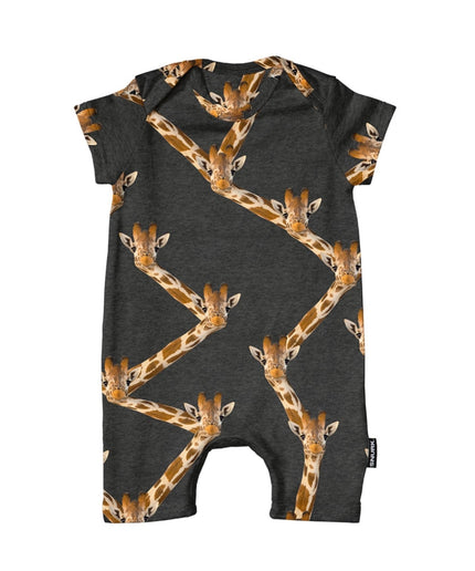 SNURK Giraffe Black Playsuit Babies