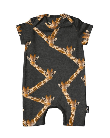 SNURK Giraffe Black Playsuit Babies