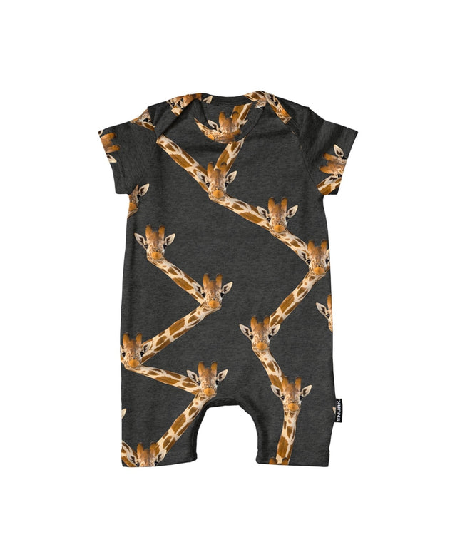 SNURK Giraffe Black Playsuit Babies