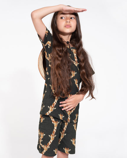 SNURK Giraffe Black Short Kids