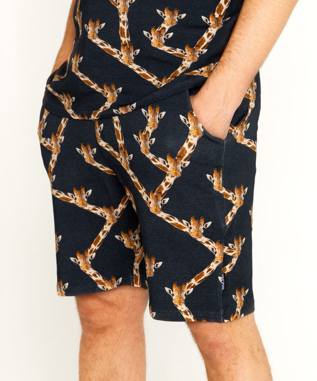 SNURK Giraffe Black Shorts Man