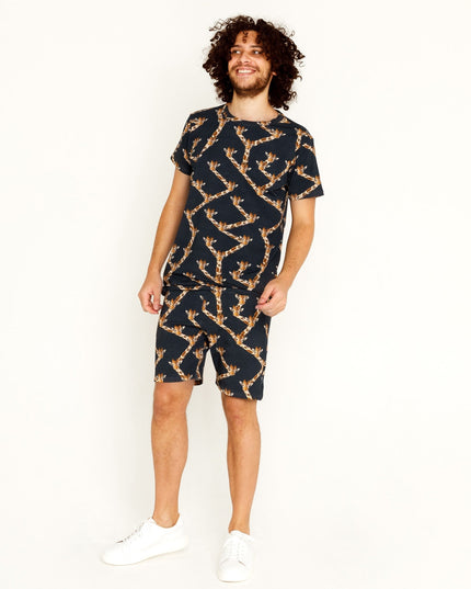 SNURK Giraffe Black Shorts Man