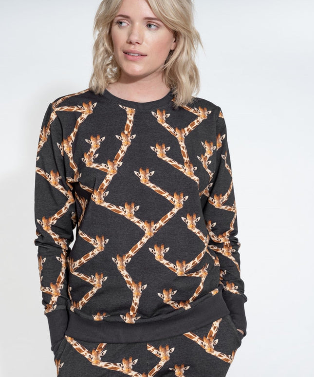 SNURK Giraffe Black Sweater Women