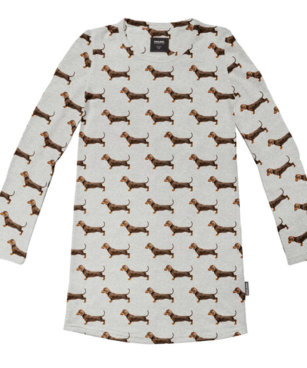SNURK James Grey Long Sleeve Dress Kids