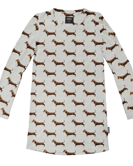 SNURK James Grey Long Sleeve Dress Kids