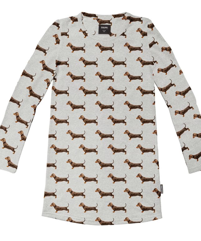 SNURK James Grey Long Sleeve Dress Kids