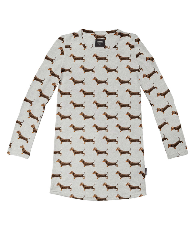 SNURK James Grey Long Sleeve Dress Kids