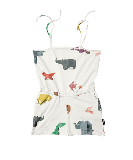 SNURK Kinder Playsuit Paper Zoo