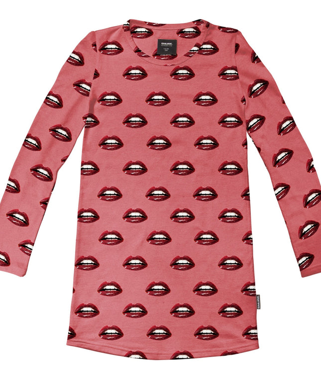 SNURK Kiss Kiss Long Sleeve Dress Kids