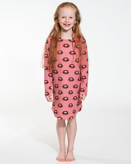 SNURK Kiss Kiss Long Sleeve Dress Kids
