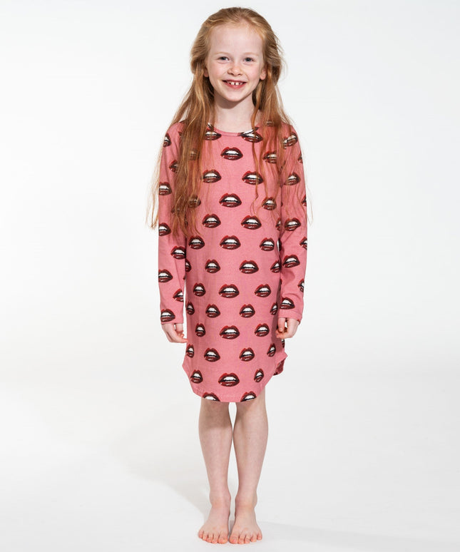 SNURK Kiss Kiss Long Sleeve Dress Kids