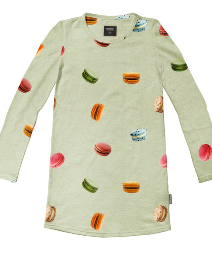 SNURK Macarons Green Long Sleeve Dress Kids