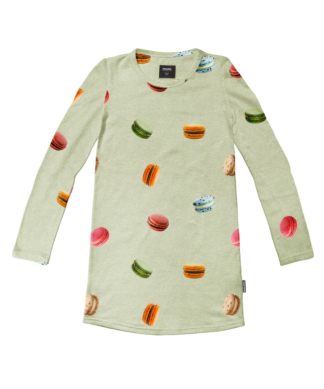 SNURK Macarons Green Long Sleeve Dress Kids